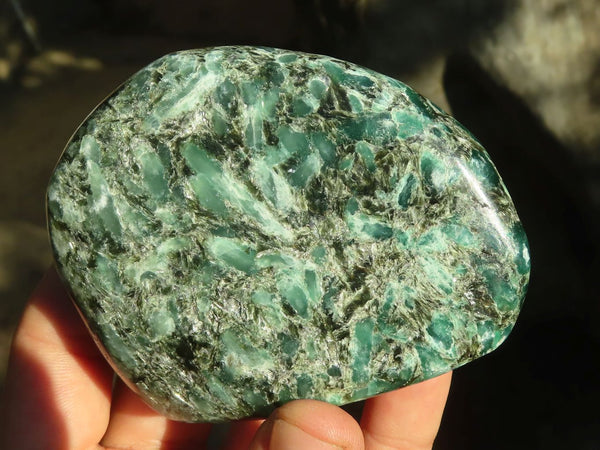 Polished Rare Emerald In Matrix Standing Free Forms  x 2 From Sandawana, Zimbabwe - Toprock Gemstones and Minerals 