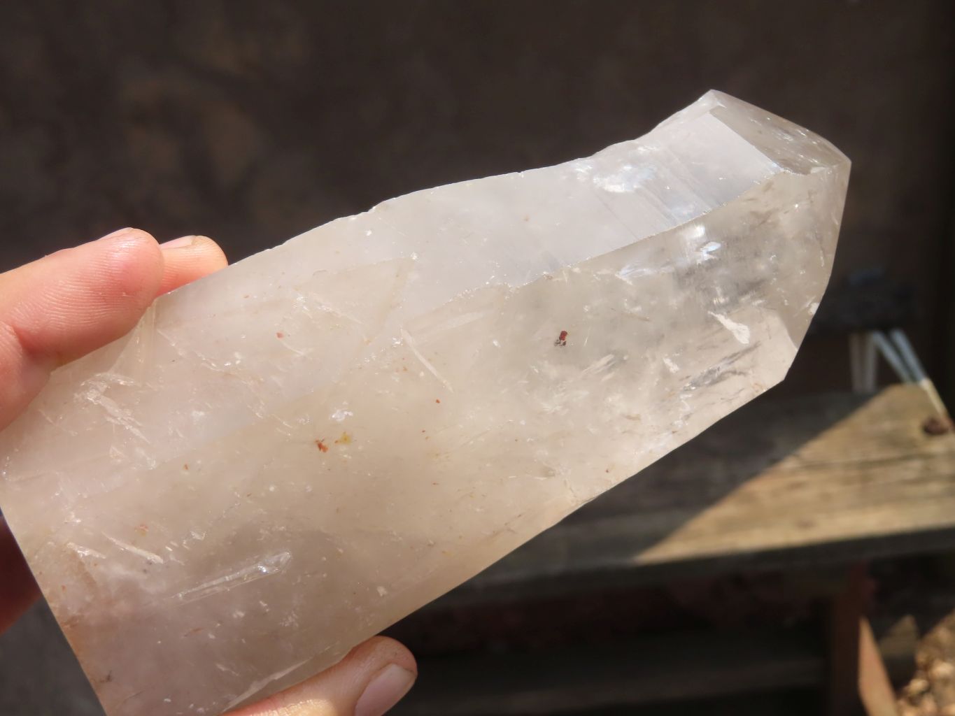 Polished Large Arcadian Quartz Crystals x 2 From Angola - Toprock Gemstones and Minerals 