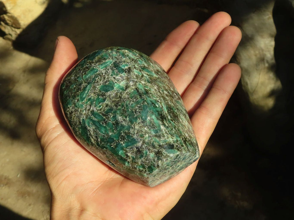 Polished Rare Emerald In Matrix Standing Free Forms  x 2 From Sandawana, Zimbabwe - Toprock Gemstones and Minerals 