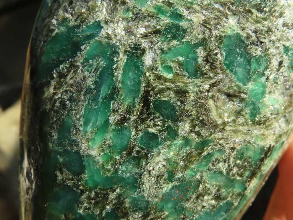 Polished Rare Emerald In Matrix Standing Free Forms  x 2 From Sandawana, Zimbabwe - Toprock Gemstones and Minerals 