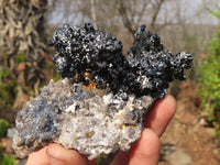 Natural Schorl Black Tourmaline Specimens x 6 From Erongo, Namibia - Toprock Gemstones and Minerals 