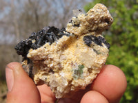 Natural Schorl Black Tourmaline Specimens x 6 From Erongo, Namibia - Toprock Gemstones and Minerals 