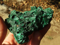 Natural Chatoyant Silky Malachite Specimens  x 6 From Kasompe, Congo - Toprock Gemstones and Minerals 