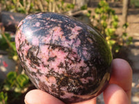 Polished Rhodonite Gemstone Eggs x 6 From Madagascar - Toprock Gemstones and Minerals 
