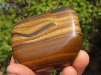 Polished Golden Tigers Eye Free Forms x 6 From Prieska, South Africa