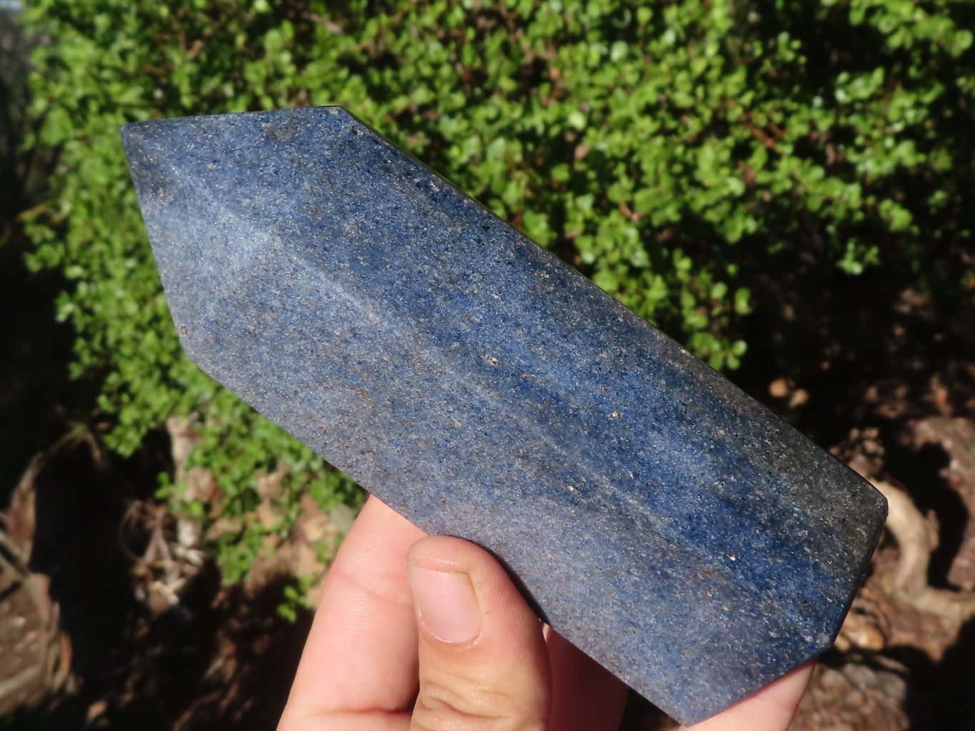 Polished Mixed Blue Lazulite Shapes  x 3 From Madagascar - Toprock Gemstones and Minerals 