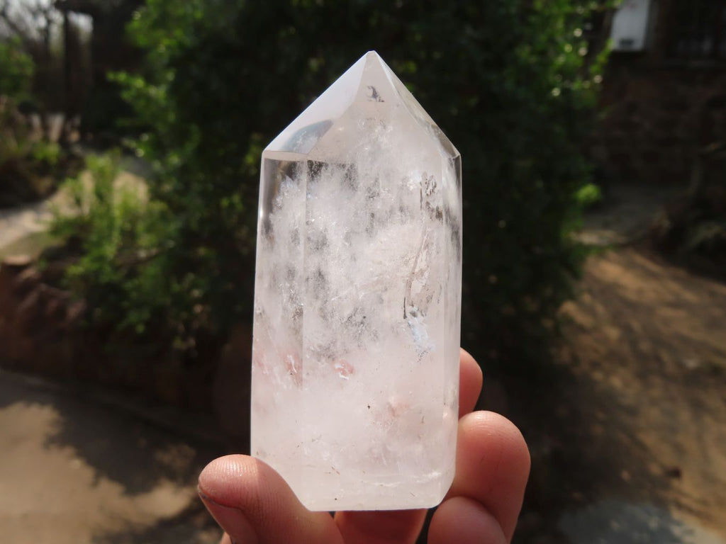 Polished Clear Quartz Crystal Points  x 6 From Madagascar - Toprock Gemstones and Minerals 