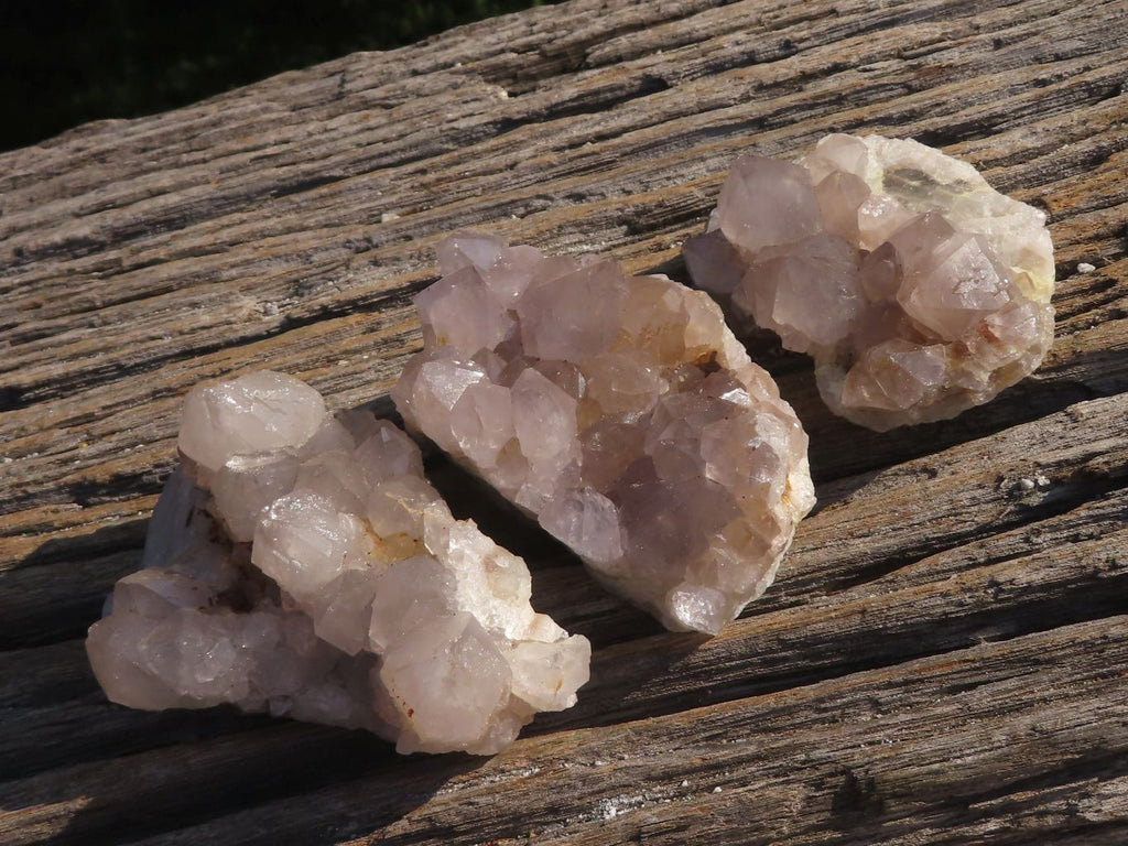 Natural Mixed Selection Of Spirit Quartz Clusters x 12 From Boekenhouthoek, South Africa - TopRock