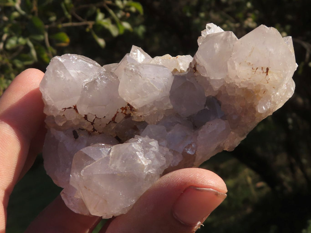 Natural Mixed Selection Of Spirit Quartz Clusters x 12 From Boekenhouthoek, South Africa - TopRock