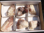 Natural Red Hematoid Phantom Quartz Clusters x 6 From Karoi, Zimbabwe - Toprock Gemstones and Minerals 