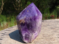 Polished Chevron Amethyst Crystals x 2 From Zambia - TopRock