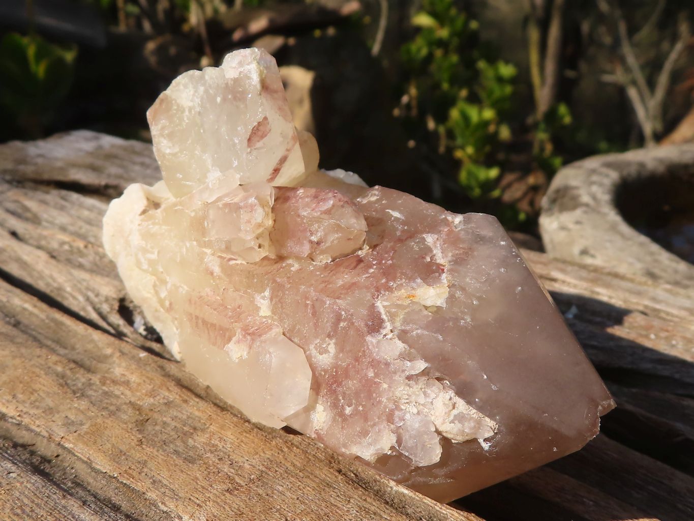 Natural Red Hematoid Phantom Quartz Clusters x 6 From Karoi, Zimbabwe - Toprock Gemstones and Minerals 