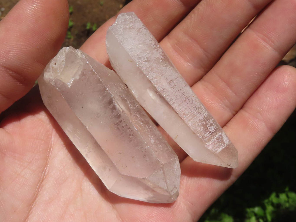 Natural Single Clear Quartz Crystals  x 24 From Madagascar - TopRock