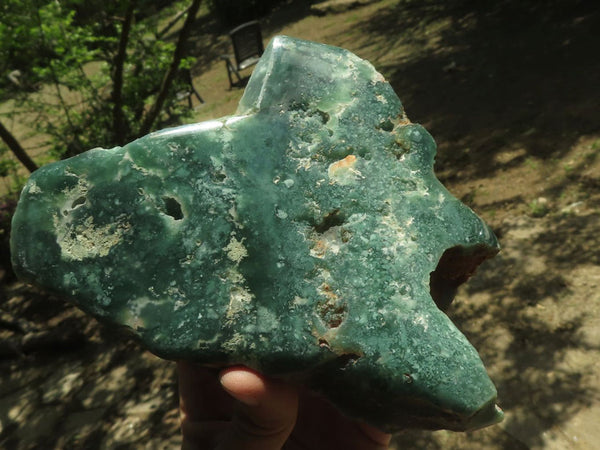 Polished Mtorolite Emerald Chrysoprase Plates  x 2 From Zimbabwe - TopRock