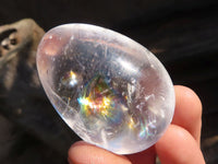 Polished  Bright Rock Crystal Gemstone Eggs  x 6 From Madagascar - Toprock Gemstones and Minerals 