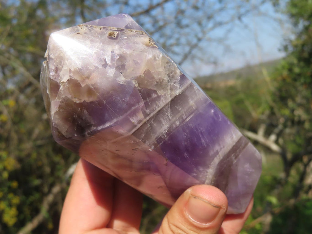 Polished Dream Amethyst Quartz Crystals With Natural Features x 2 From Madagascar - TopRock