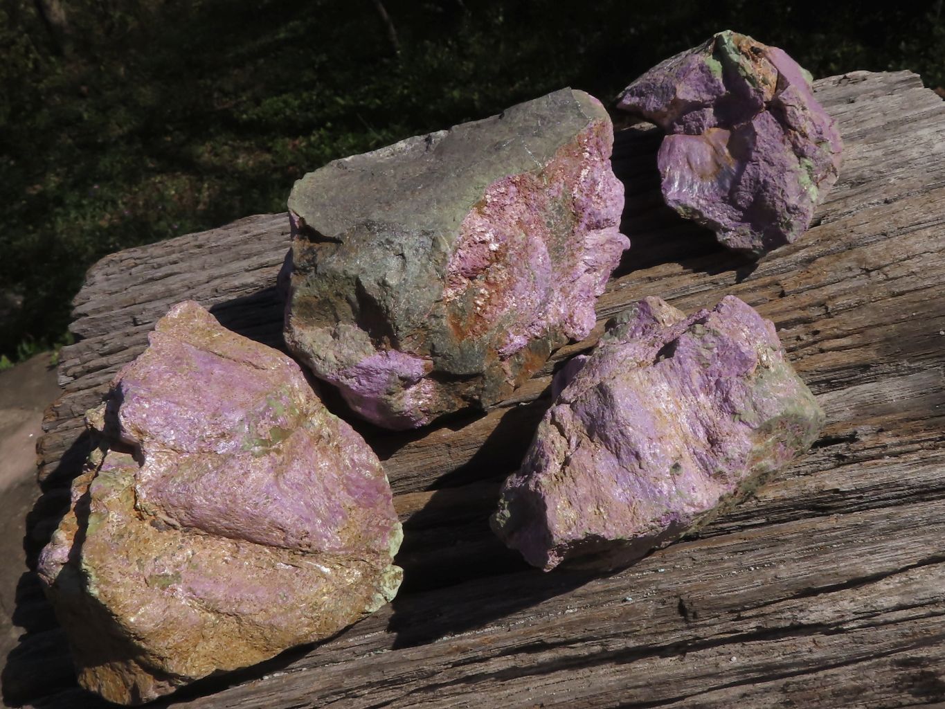 Natural Purple Stichtite Specimens  x 4 From Barberton, South Africa - TopRock
