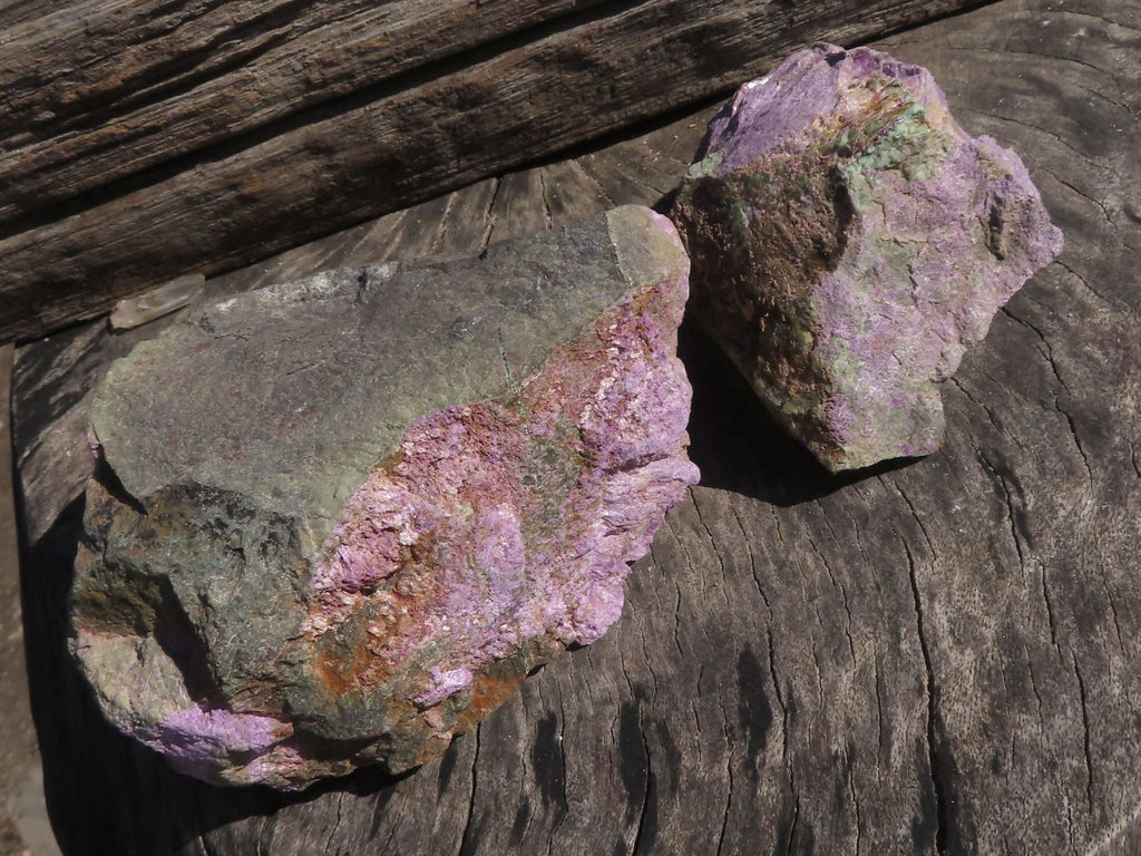 Natural Purple Stichtite Specimens  x 4 From Barberton, South Africa - TopRock