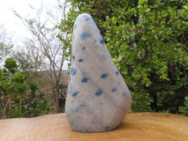 Polished Blue Spinel Quartz Standing Free Form x 1 From Madagascar - TopRock
