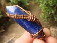 Polished Mixed Copper Wire Wrapped Jewellery Pendants x 6 From Southern Africa - TopRock