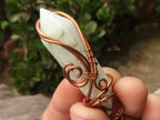 Polished Mixed Copper Wire Wrapped Jewellery Pendants x 6 From Southern Africa - TopRock