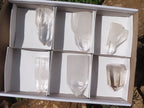 Polished Semi Optic Clear Quartz Crystals  x 6 From Madagascar - TopRock
