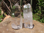 Polished Semi Optic Clear Quartz Crystals  x 6 From Madagascar - TopRock