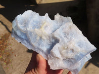 Natural Etched Blue Chalcedony Specimens  x 3 From Nsanje, Malawi - Toprock Gemstones and Minerals 