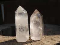 Polished Clear Quartz Crystal Points  x 6 From Madagascar - Toprock Gemstones and Minerals 