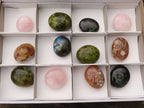 Polished Lovely Mixed Selection Of Palm Stones  x 12 From Madagascar - TopRock