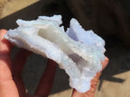 Natural Etched Blue Chalcedony Specimens  x 3 From Nsanje, Malawi - Toprock Gemstones and Minerals 