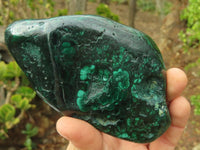 Polished Malachite Free Forms x 3 From Kolwezi, Congo - Toprock Gemstones and Minerals 