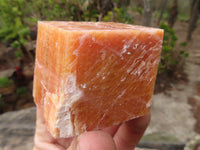 Natural New Sunset Orange Calcite Specimens  x 12 From Spitzkop, Namibia - Toprock Gemstones and Minerals 