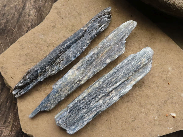 Natural Extra Large Blue Kyanite Crystals  x 9 From Karoi, Zimbabwe - TopRock