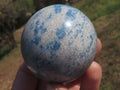 Polished Lovely Rare Blue Spotted Spinel Spheres  x 6 From Madagascar - TopRock