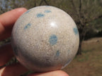 Polished Lovely Rare Blue Spotted Spinel Spheres  x 6 From Madagascar - TopRock