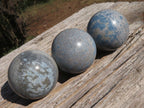 Polished Lovely Rare Blue Spotted Spinel Spheres  x 6 From Madagascar - TopRock
