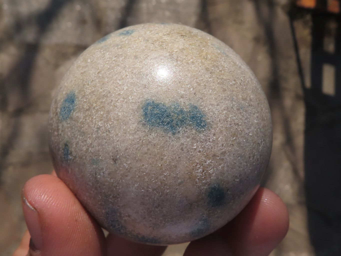 Polished Lovely Rare Blue Spotted Spinel Spheres  x 6 From Madagascar - TopRock