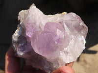 Natural Jacaranda Amethyst Clusters x 2 From Mumbwe, Zambia - Toprock Gemstones and Minerals 