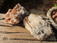 Natural Rare Bladed Baryte Specimens x 2 From Congo - Toprock Gemstones and Minerals 