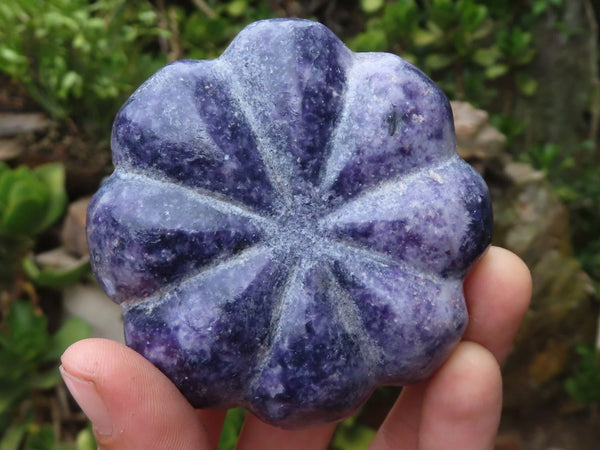 Polished Purple Lepidolite Pumpkin Carvings  x 4 From Zimbabwe - TopRock