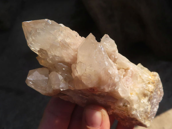 Natural Cascading Smokey Quartz Clusters x 6 From Luena, Congo - Toprock Gemstones and Minerals 