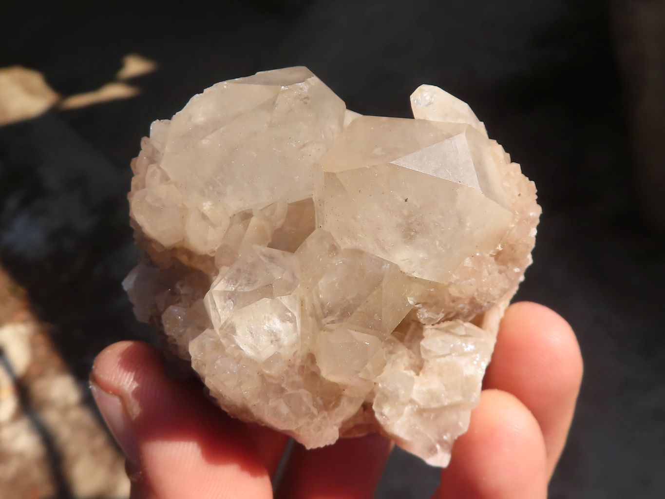Natural Cascading Smokey Quartz Clusters x 6 From Luena, Congo - Toprock Gemstones and Minerals 