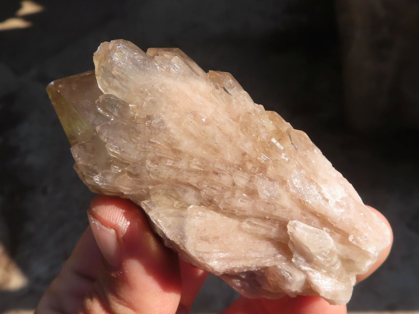 Natural Cascading Smokey Quartz Clusters x 6 From Luena, Congo - Toprock Gemstones and Minerals 