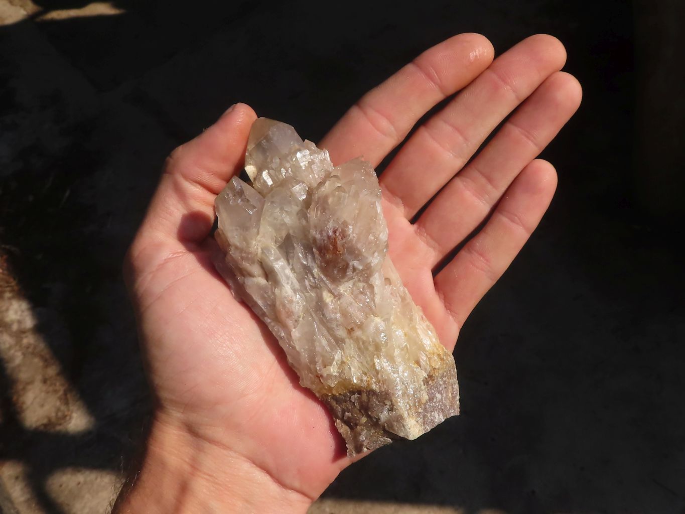 Natural Cascading Smokey Quartz Clusters x 6 From Luena, Congo - Toprock Gemstones and Minerals 