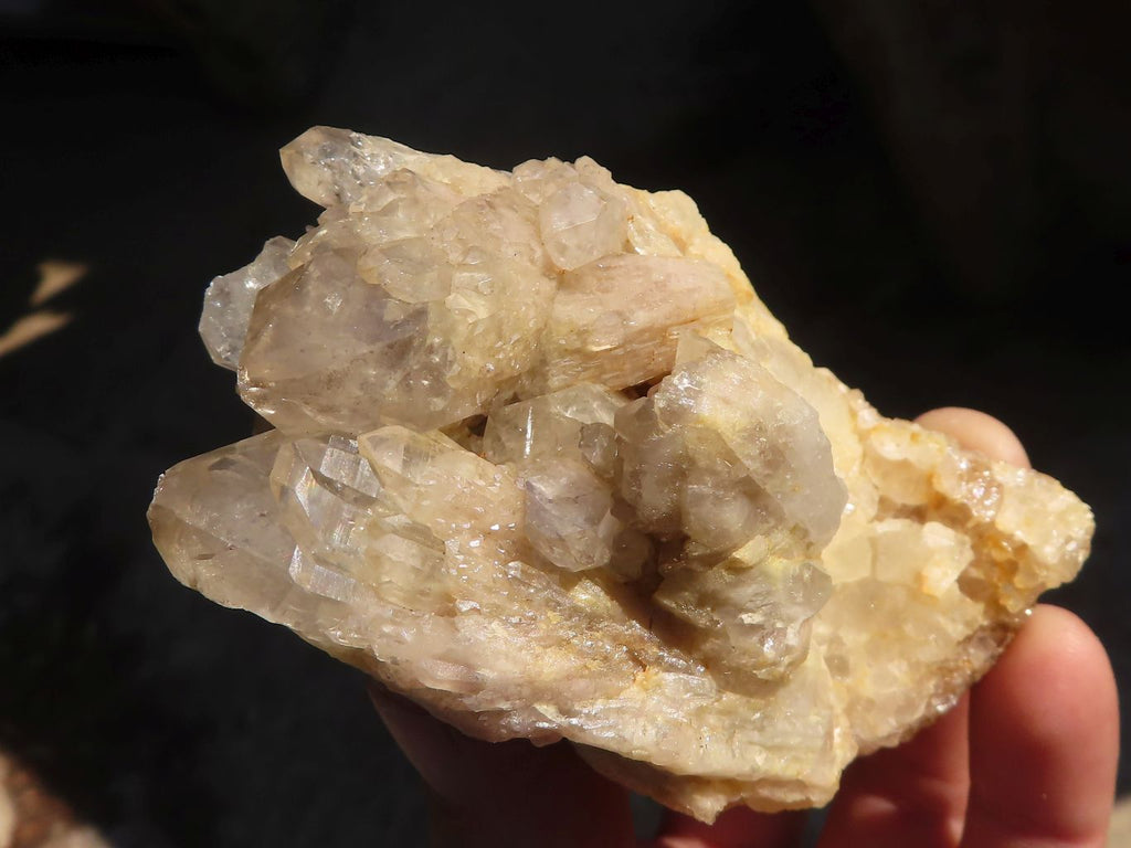 Natural Cascading Smokey Quartz Clusters x 6 From Luena, Congo - Toprock Gemstones and Minerals 