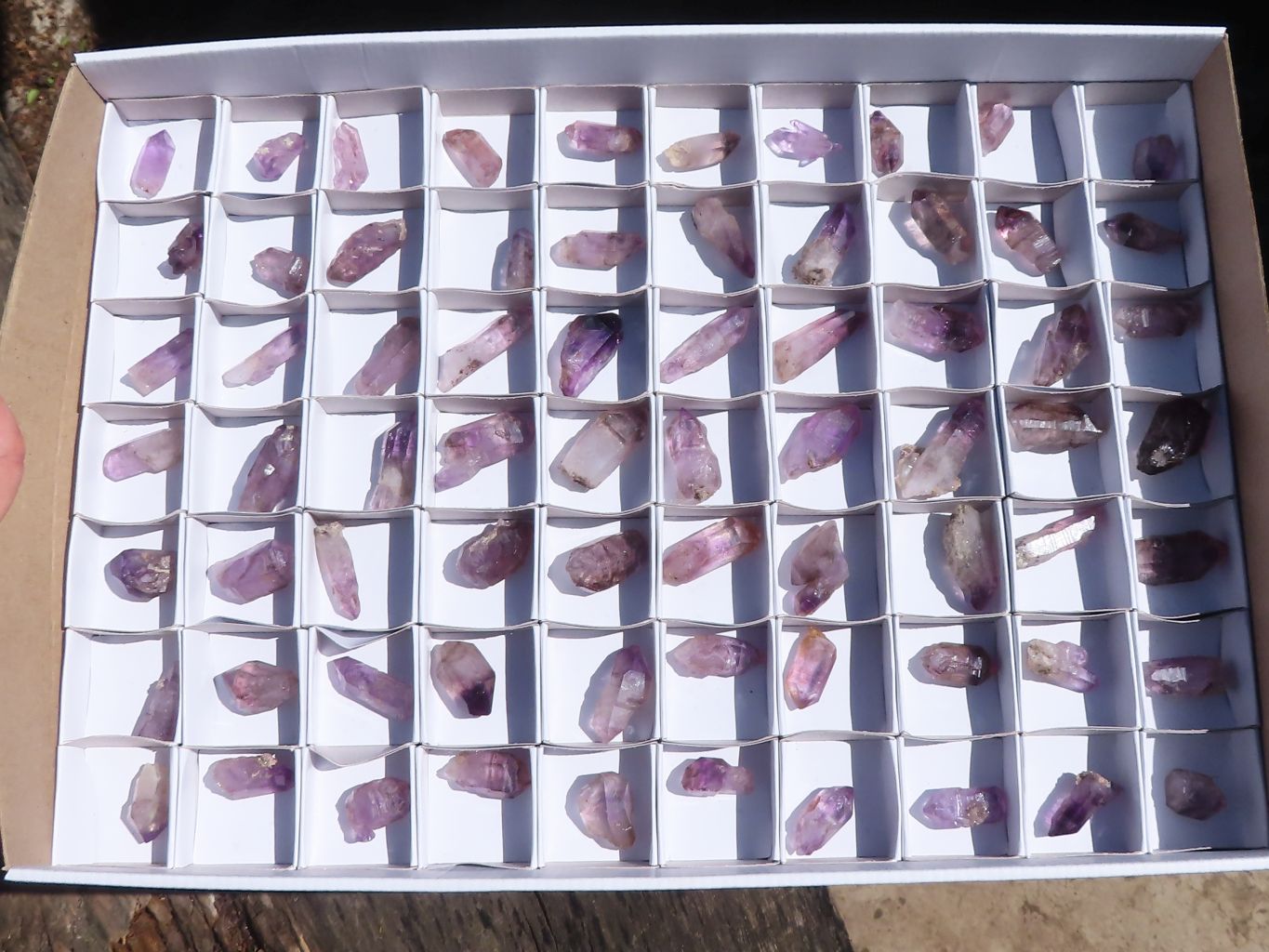 Natural Mini Smokey Amethyst Crystals  x 70 From Chiredzi, Zimbabwe - Toprock Gemstones and Minerals 