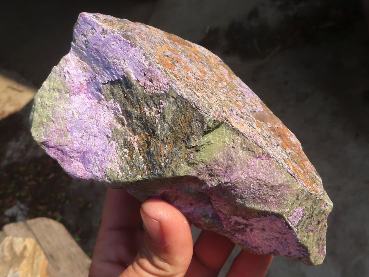 Natural Rough Stichtite & Serpentine Specimens x 4 From Barberton, South Africa - Toprock Gemstones and Minerals 