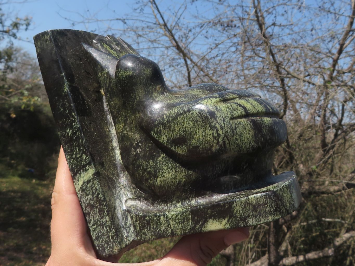 Polished Hand Carved Leopard Stone Book Ends  x 2 From Zimbabwe - TopRock