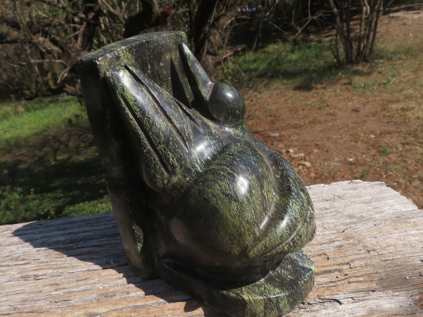 Polished Hand Carved Leopard Stone Book Ends  x 2 From Zimbabwe - TopRock
